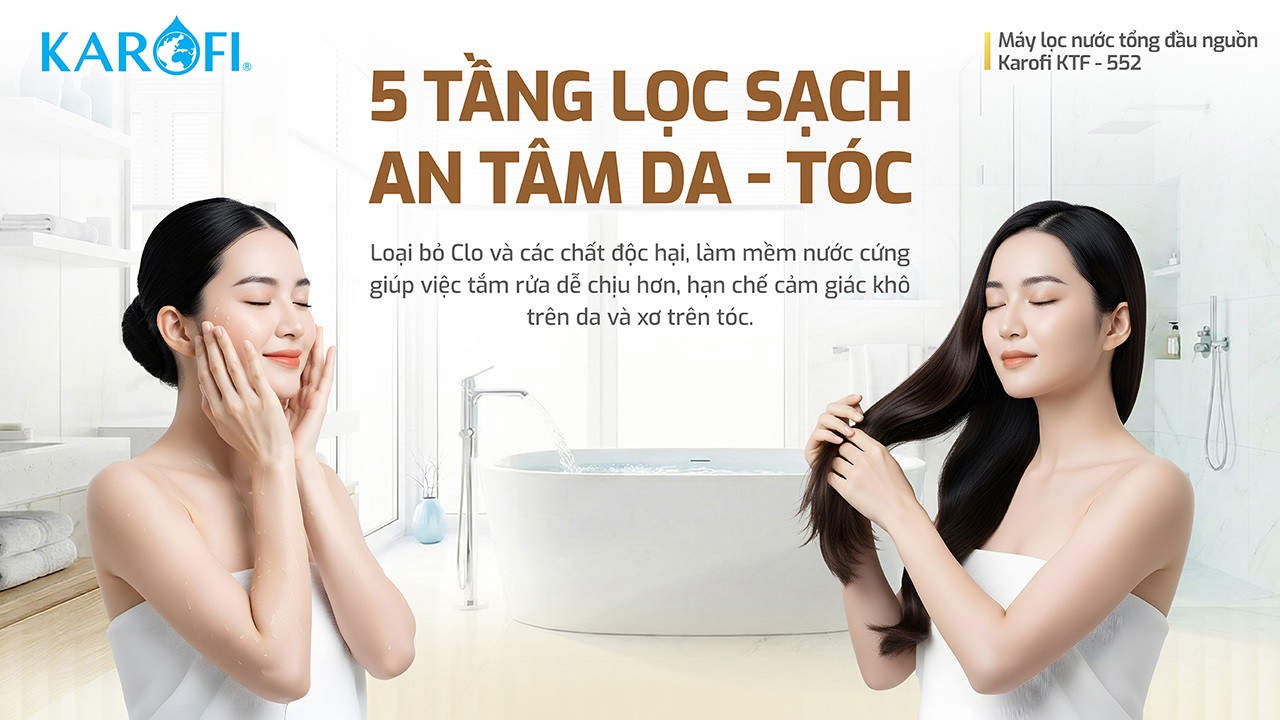 Máy lọc nước tổng đầu nguồn Karofi KTF - 552